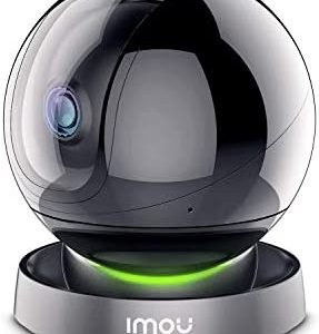 Imou Security Camera Indoor 1080P WiFi Camera (2.4G Only) 360 Degree View Smart Camera with Night Vision, 2-Way Audio, Smart Tracking, Sound Detection, Spotlight & Siren and Ethernet Port, Rex 2MP