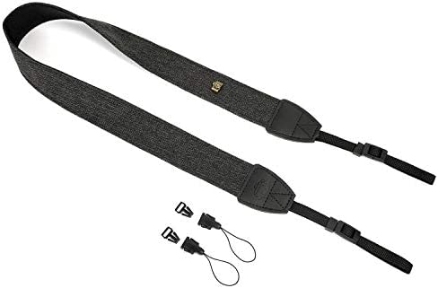 WANBY Camera Strap Black Canvas Neck Shoulder Strap with Quick Release Buckles for DSLR SLR - Image 5