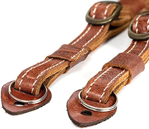 MegaGear MG1515 Sierra Series Genuine Leather Camera Shoulder or Neck Strap - Brown Compact - Image 10